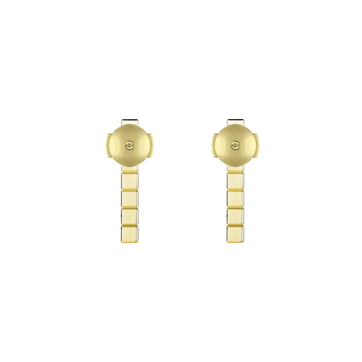 Chopard Ice Cube Gold Diamonds Earrings
